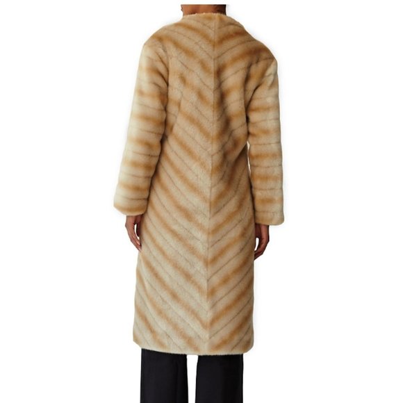 Marei998 Eklonis Belted Faux Fur Coat - Picture 3 of 4